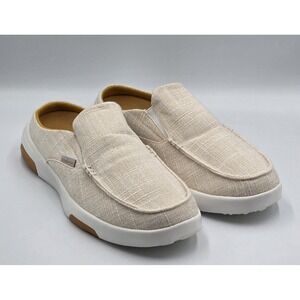 OrthoComfoot Mules Womens SZ EU 42 US 10.5 Beige Canvas Orthopedic Walking Shoes